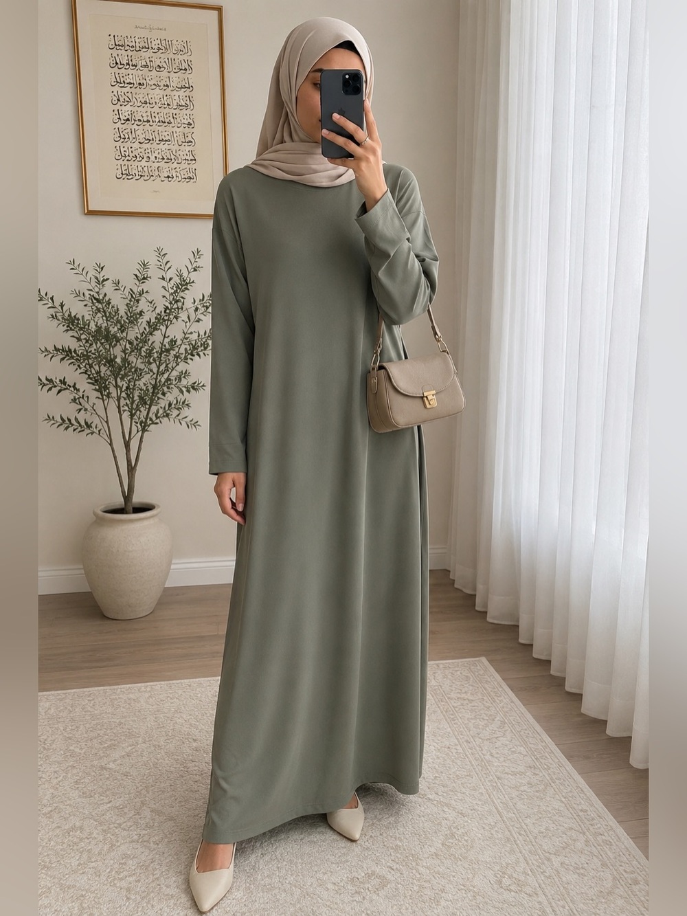 NWT Batul The Collection Modest Maxi Dress – Sage Green XS
